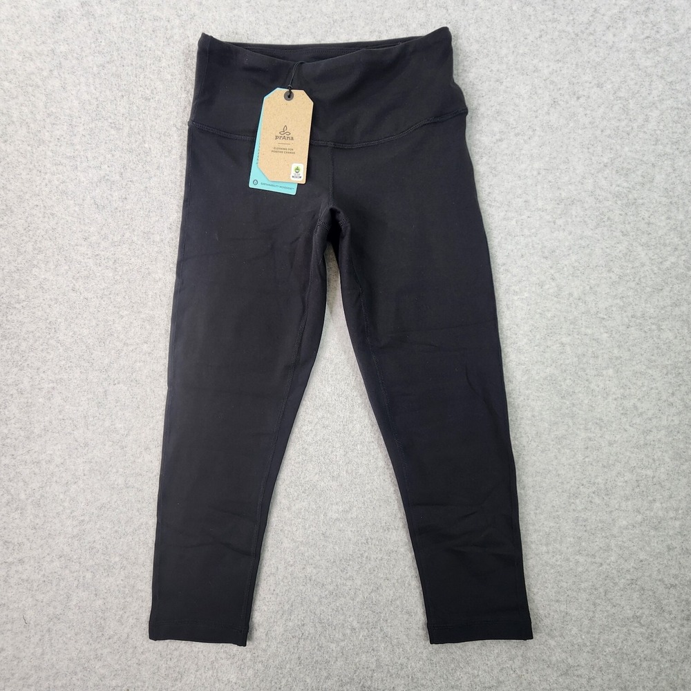 Prana Transform Capri Womens Size XS Black Leggings 1965721